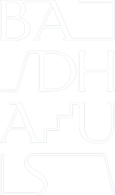 Badhaus Logo in weiss